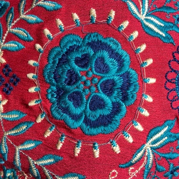 Altard State Gypsy Boho Embroidered Top L - Picture 9 of 12